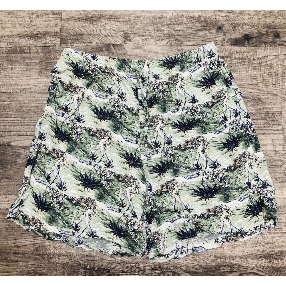 Vintage Capacity Women's Sz 2X Shorts High Rise Draw String Beach Cover Up E2